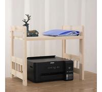 Mid-Century Modern Record Player Stand - Stylish Stereo Audio Rack Table for Media Console & DVD Player - Wooden Holder for Living Room & Bedroom (64x50x38cm)