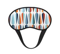 Mid Century Modern Retro with Drop Shapes Sleeping Mask for Adults Blackout, Comfortable Eye Mask Blocking Light for Travel, Yoga