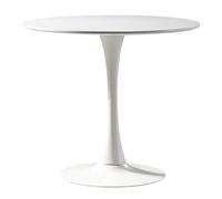 Mid-Century Modern Round Coffee Table - Sleek Plywood Dining Table with MDF Top Stylish Square Design for Living Room & Dining Area Retro Home Décor