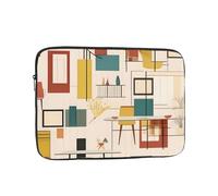 Mid Century Modern Shockproof Laptop Sleeve Water Repellent Notebook Case Slim Protective Cover for 10 12 13 15 17 Inch Tablets