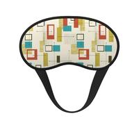 Mid Century Modern Sleep Mask 100% Light Blocking Eye Mask for Sleeping, Sleep Mask for Unisex for Travel/Nap