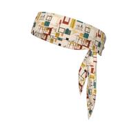 Mid Century Modern Sports Head Tie. Comfortable, Breathable, Fashionable, Unisex, Suitable for Running, Yoga, Fitness and Other Sports.