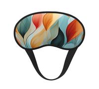 Mid-Century Modern Style Sleep Mask for Side Sleeper, Blackout Sleep Eye Mask Comfortable Blindfold Eyeshade Soft Breathable Sleeping Mask with Elastic Strap Silk Eye Covers for Travel