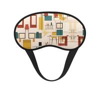 Mid Century Modern Universal Lightweight Eye Mask: Great for Travel, Office Naps and Shift Work. Provides a Comfortable Sleeping Environment