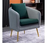 Mid Century Modern Upholstered Armchair Cozy Fabric Lounge Chair for Nordic Living Room Stylish Accent Chair for Home Decor Comfortable Seating Solution