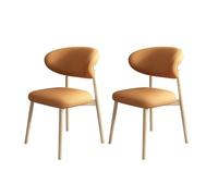 Mid-Century Modern Upholstered Dining Chairs Set of 2/4/6 - Stylish Kitchen & Living Room Seating with Curved Backrest & Durable Wood Legs - Enhance Your Home Decor
