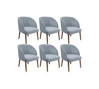 Mid Century Modern Velvet Swivel Armchair Covers - 4PCS Stretch Slipcovers for Accent Dining Vanity & Living Room Curved Back Chair Protection