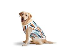 Mid Century Modern With Drop Shapesprint Large Pets Vest Breathable Sleeveless Tank Top Apparel Cozy Lightweight T-Shirt
