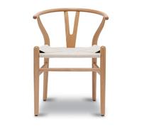 Mid-Century Modern Y Chair Set, Solid Wood Wishbone Dining Chairs with Hemp Seat, Armrest Design for Stylish Home Furniture