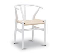 Mid-Century Modern Y Chair Set, Solid Wood Wishbone Dining Chairs with Hemp Seat, Armrest Design for Stylish Home Furniture