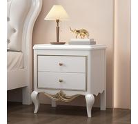 Mid-Century Nordic Solid Wood Comodino with Double Ders Retro Sle Nightstand for Bedroom and Living Room Ele Wooden Coffee Table