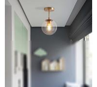Mid Century Opal Globe Semi-Flight,for Kitchen Island Diniroom Bedroom Hallway Bar Liviroom,
