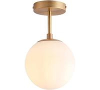 Mid Century Opal Globe Semi-Flight,for Kitchen Island Diniroom Bedroom Hallway Bar Liviroom