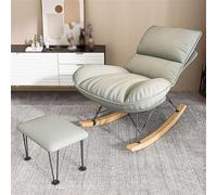 Mid Century Rocking Recliner Chair with Soft Cushion for Ultimate Relaxation in Bedroom or Outdoor Leisure
