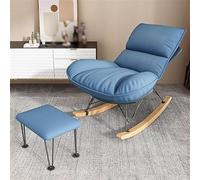 Mid Century Rocking Recliner Chair with Soft Cushion for Ultimate Relaxation in Bedroom or Outdoor Leisure