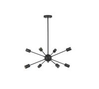 Mid-Century Sputnik Chandeliers 8-Lights, Modern Semi Flush Mount Ceiling Light Fixture Industrial Retro Hanging Lamps for Kitchen