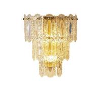 Mid Centuryd Crystal Glass Wall Lights Postmodern Home Decor Wall Sconces Fixture Vintage Bedroom Wall Lamp for Hallway