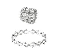 Mid Finger Womens Ring Adjustable Transform Bracelet Ring Folding Retractable Ring Bracelet Retractable Ring Replacement Bracelet Heart Ring (A, One Size)