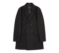 (Mid Grey, XX-Large) French Connection Double Breasted Check Peacoat