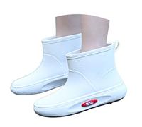 Mid-height Wellington Boots, Women's Lightweight Breathable Rain Boots, Sole, Wide Shaft Rubber Shoes, Boots, Unisex, Wide Chelsea Boots, Shoes, Safety Summer Boots