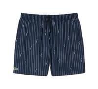 Mid Length Crocodile Print Swim Trunks - male - Lacoste - Beachwear - Blue - S - Swimwear S
