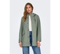 Mid-Length Hooded Coat Green
