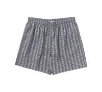 Mid Length Monogram Print Swim Trunks - male - Lacoste - Beachwear - Gray - S - Swimwear S