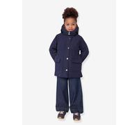 Mid-length parka by CYRILLUS navy blue