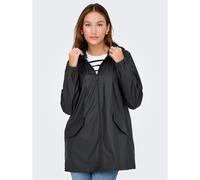 Mid-Length Raincoat Black