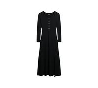 Mid-length semi-buttoned dress for women Superdry Noir L
