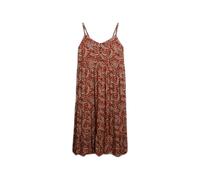 Mid-length semi-buttoned ruffled dress for women Superdry Marron M