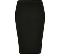 Mid-length skirt in ribbed knit for women Urban Classics Noir L