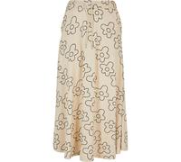 Mid-length skirt viscose woman Urban Classics Beige XS