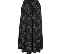 Mid-length skirt viscose woman Urban Classics Noir XS