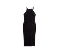 Mid-length velvet dress with lace back for women Superdry Violet M