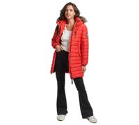 Superdry Womens Faux Fur Hooded Mid Length Puffer Jacket