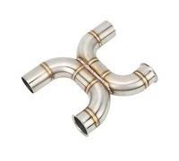 Mid Link Pipe Heat Stainless Steel Replacement for Motorcycle Middle Pipe with Glossy and Hydroforming Tech