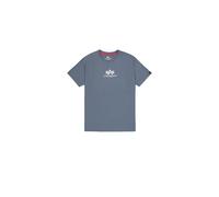 Alpha Industries Basic Mid Logo T-Shirt for Men Size 3XL - denim blue
