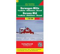 Mid Norway: Trondheim, Lillehammer, Alesund. 1:250 000 (Road Maps)