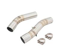 Mid Pipe Compatible With For YZF-R1 MT-10 R1M 2007 2008 Motorcycle Full System Exhaust For Escape Moto Modified Muffler 50.8mm Mid Link Pipe