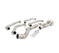 Mid Pipe For Ninja Z900 A2 2017-2024 Motorcycle Exhaust For Escape Systems Slip On Header Front Link Pipe Connection 51mm Muffler(Silver)