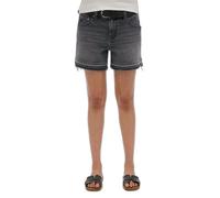 Mid-rise frayed shorts for women Superdry Noir 28