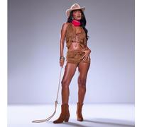 Mid Rise Lace Up Front Shorts In Brown Faux Suede, Women's Size UK 10