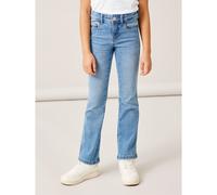 NAME IT Girl's Nkfpolly Skinny Boot Jeans 1142-Au Noos, Medium Blue Denim, 8 Years