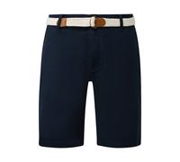 Mid Rise Straight Leg Bermuda with Fabric Belt s.Oliver Phoenix Bleu 48