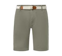 Mid Rise Straight Leg Bermuda with Fabric Belt s.Oliver Phoenix Vert 48