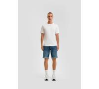Mid-Rise Straight Leg Denim Shorts with 5 Pockets QS John Bleu 29