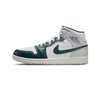 Nike Air Jordan 1 Mid Se Mens Fashion Trainers in White Green - 9.5 UK