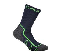 CMP - Trekking Sock Poly Mid, B.Blue-Fluo Green, 43/45