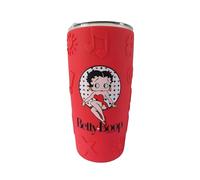 Mid-South Products Betty Boop Embossed Silicone Sleeved Double Insulated Travel Mug 16 oz